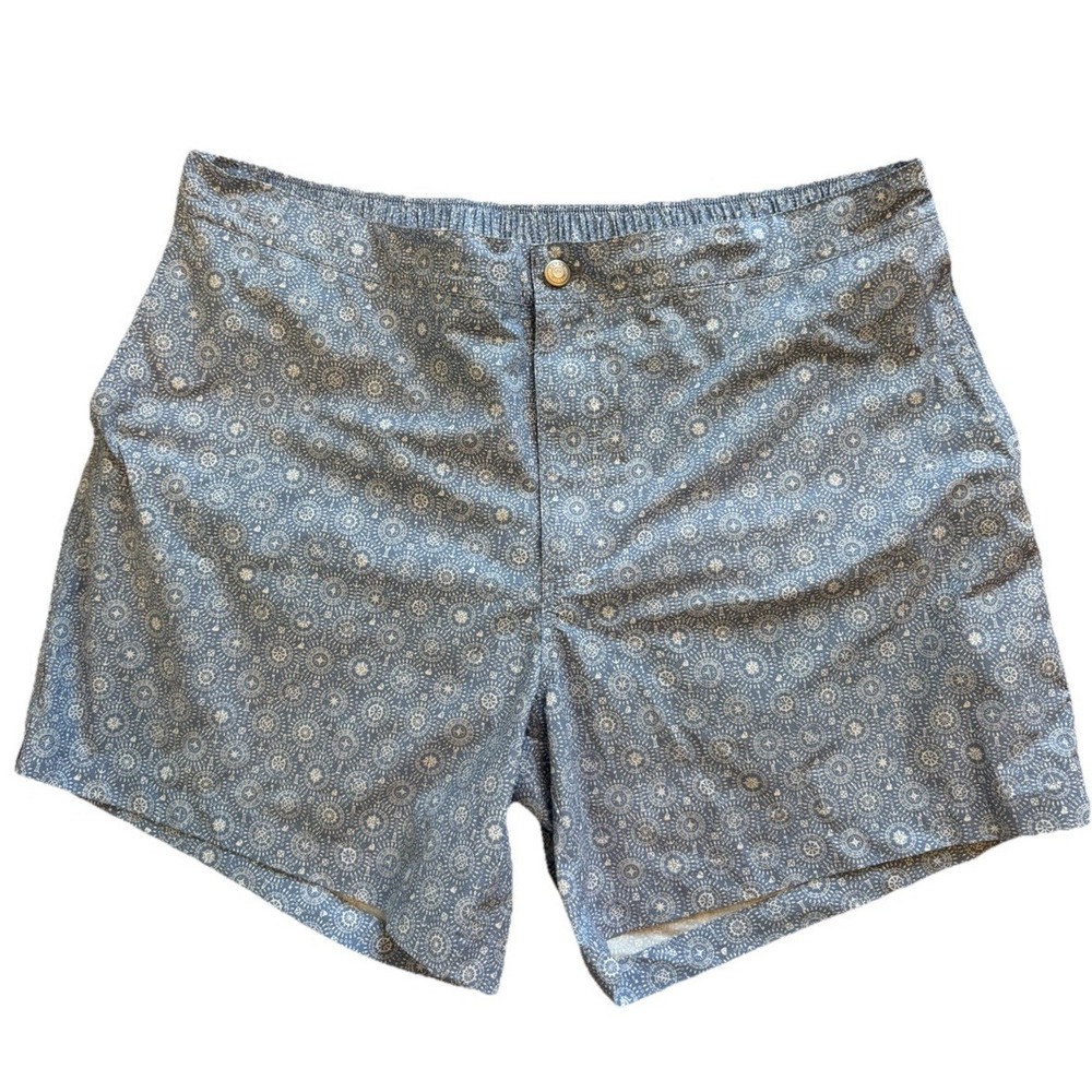 Peter Millar Crown Crafted Blue Swim Trunks Mens XL Board Shorts Lined